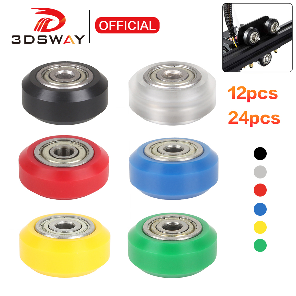 V Slot Wheel - 3DSWAY 12/24 قطعة عجلة بكرة بوم