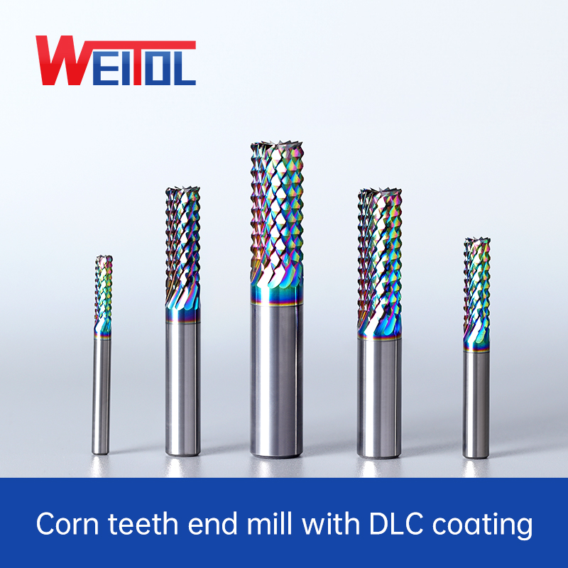 End Mill Set - WeiTol شقة القاع كربيد الذرة الأسنان