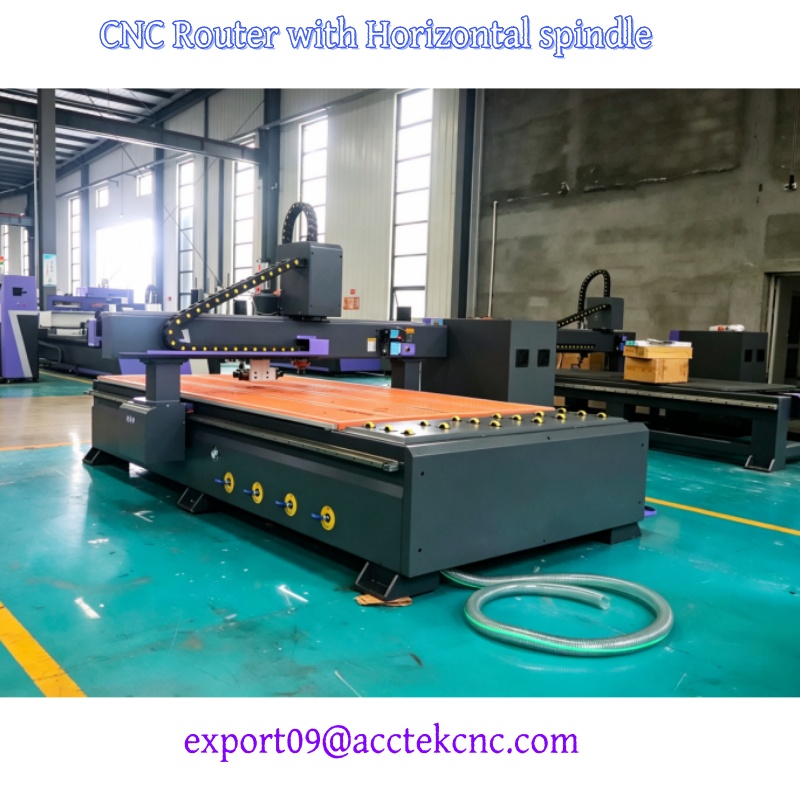 Water Cooled Spindle - ماكينة راوتر CNC 1530 برأسين أفقيين
