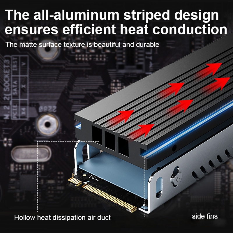مشتت حراري M.2 SSD من الألومني - مراجعة Aluminium Extrusion وسعره