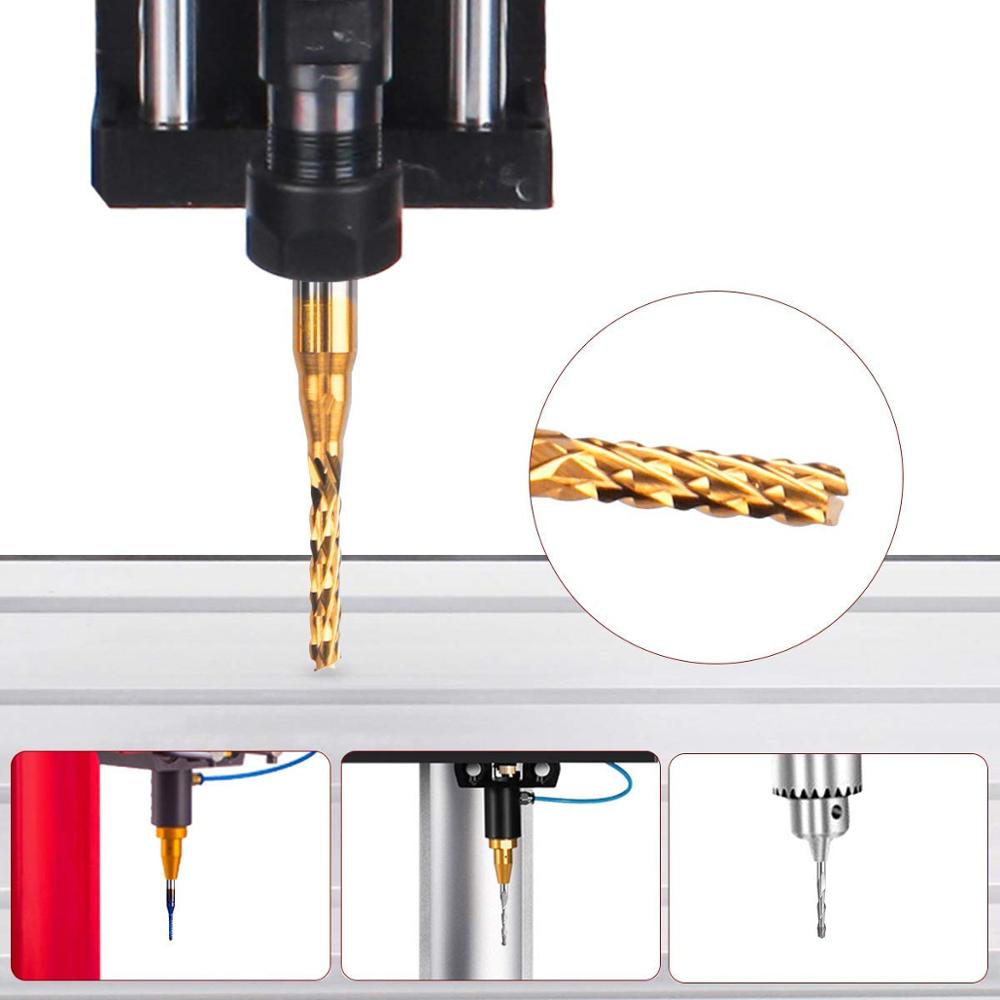 Twotrees نهاية مطحنة لقم نحت م - مراجعة End Mill Set وسعره