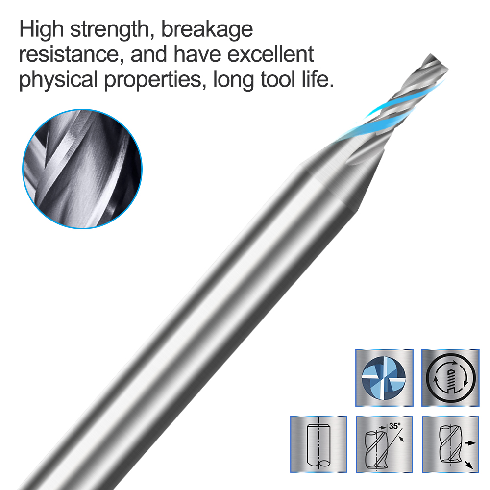 1 قطعة قطر فريز 2 مللي متر End - مراجعة End Mill Set وسعره