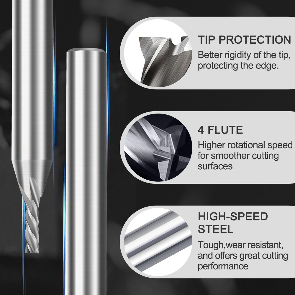 1 قطعة قطر فريز 2 مللي متر End - مراجعة End Mill Set وسعره