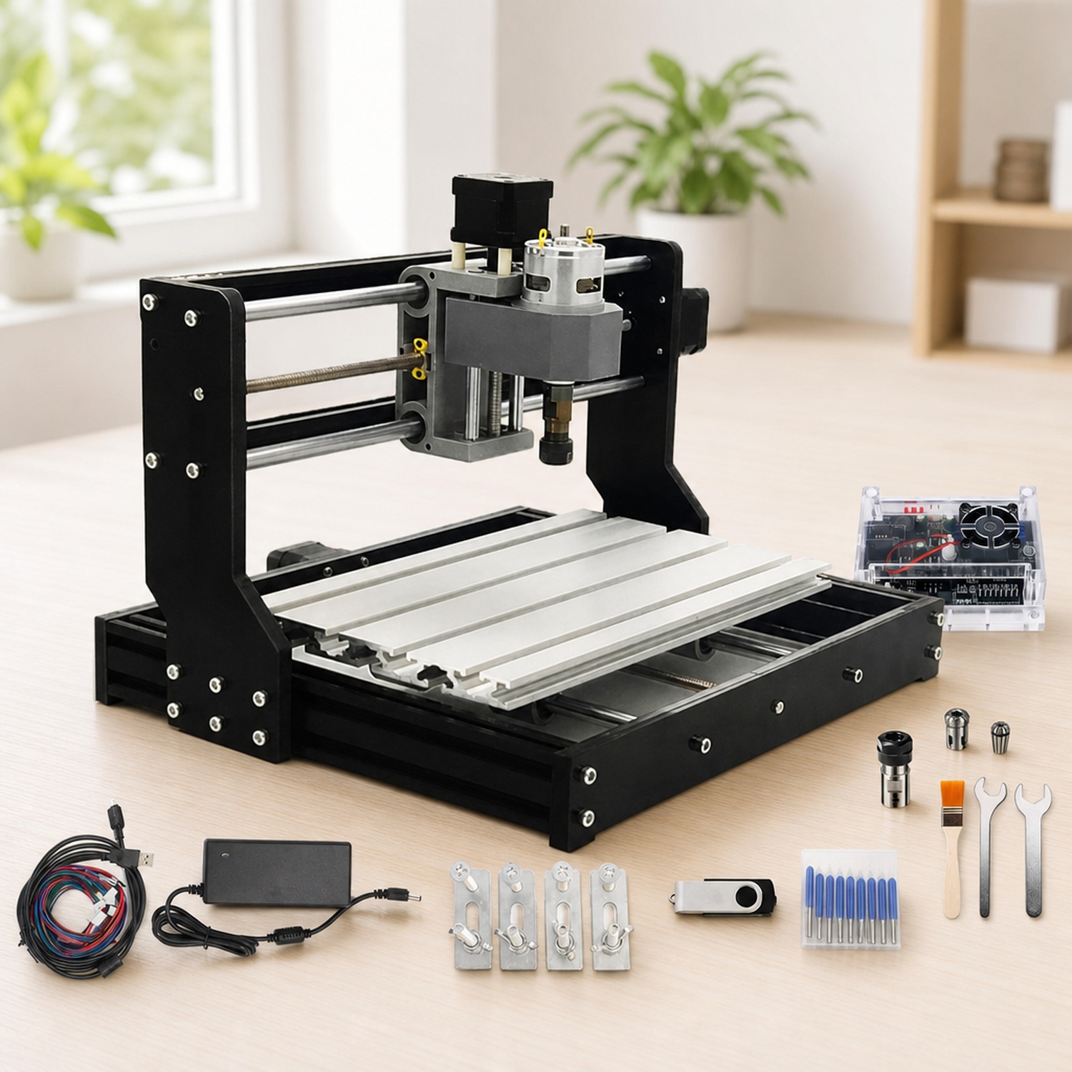 ماكينة نقش وتفريز CNC ثلاثية ا - مراجعة 3018 Cnc وسعره