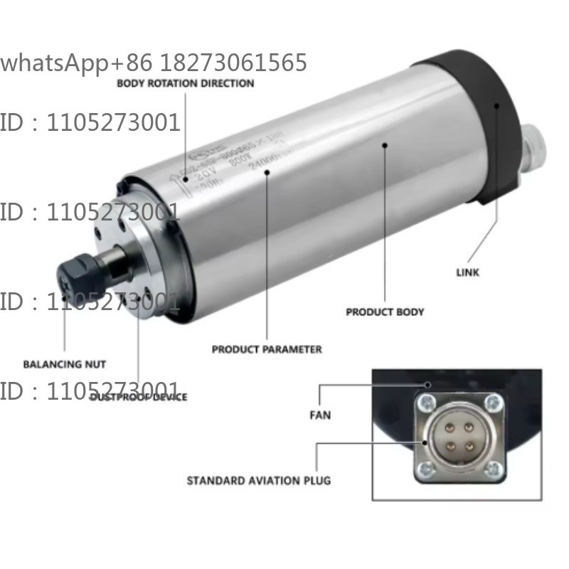 محرك دوار مبرد بالماء بسرعة 24 - مراجعة Spindle Motor وسعره