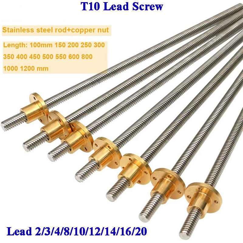 برغي توجيه T10 من الفولاذ المق - مراجعة Lead Screw 8Mm وسعره