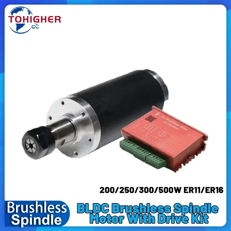 BLDC محرك المغزل بدون فرش 48 ف - مراجعة Water Cooled Spindle وسعره