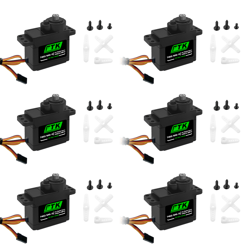 سيرفو رقمي PTK 7452 MG-D 9 جرا - مراجعة Servo 9G وسعره