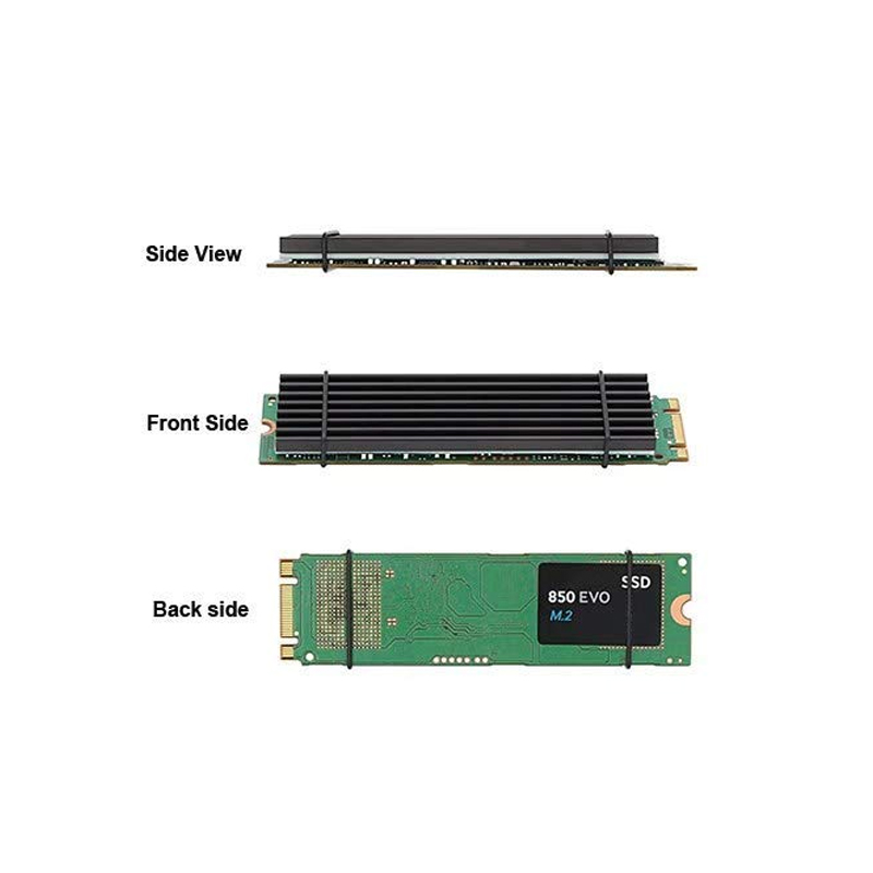 PCIe NVMe M.2 2280 SSD مبرد حر - مراجعة Aluminium Extrusion وسعره